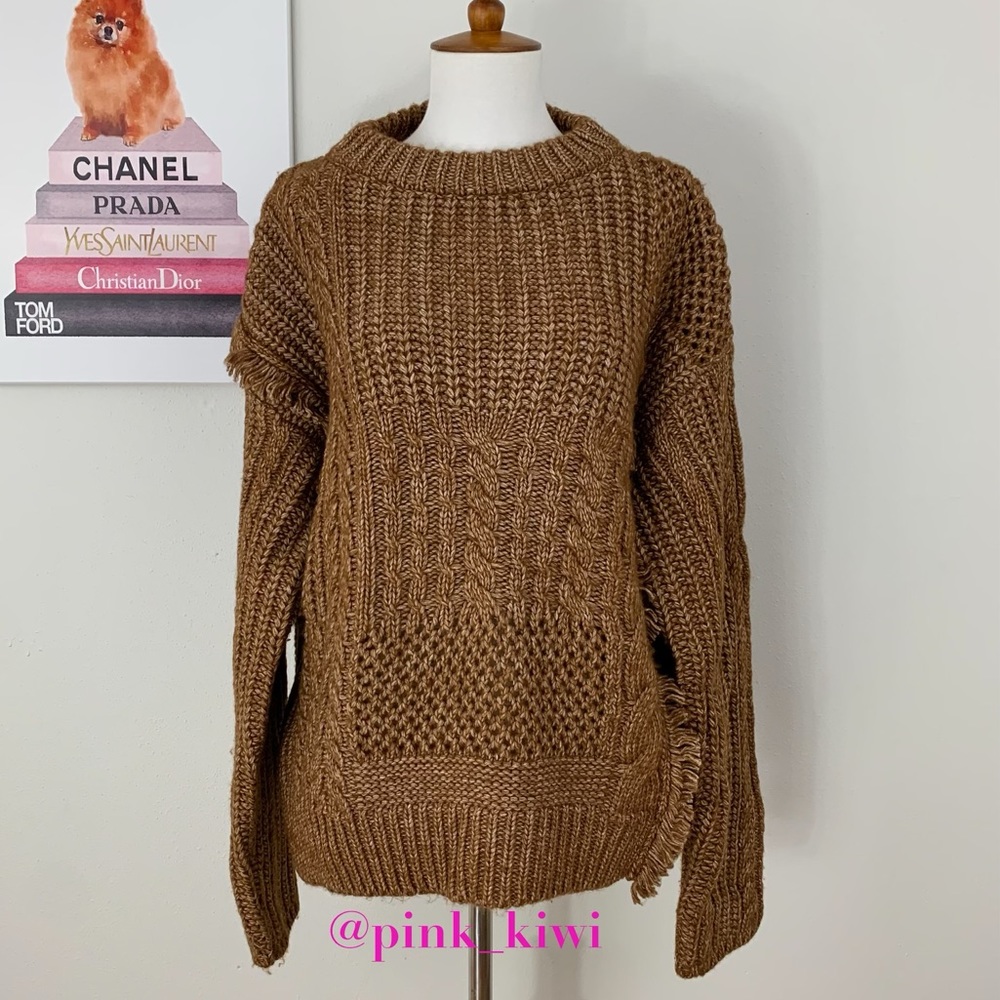 Current Air Fringe Multi-Knit Sweater - Picture 1 of 16